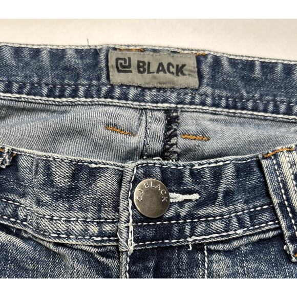 Lot Of 2 CJ BLACK PREMIUM Jeans Mens 34x32 Relaxed Straight & Boot Thick Stitch - Picture 4 of 16